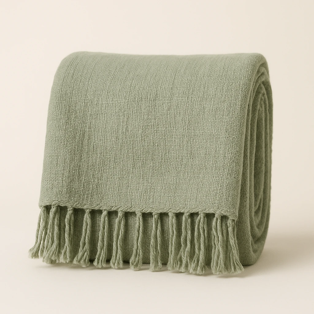 Field Hemp Throw Blanket