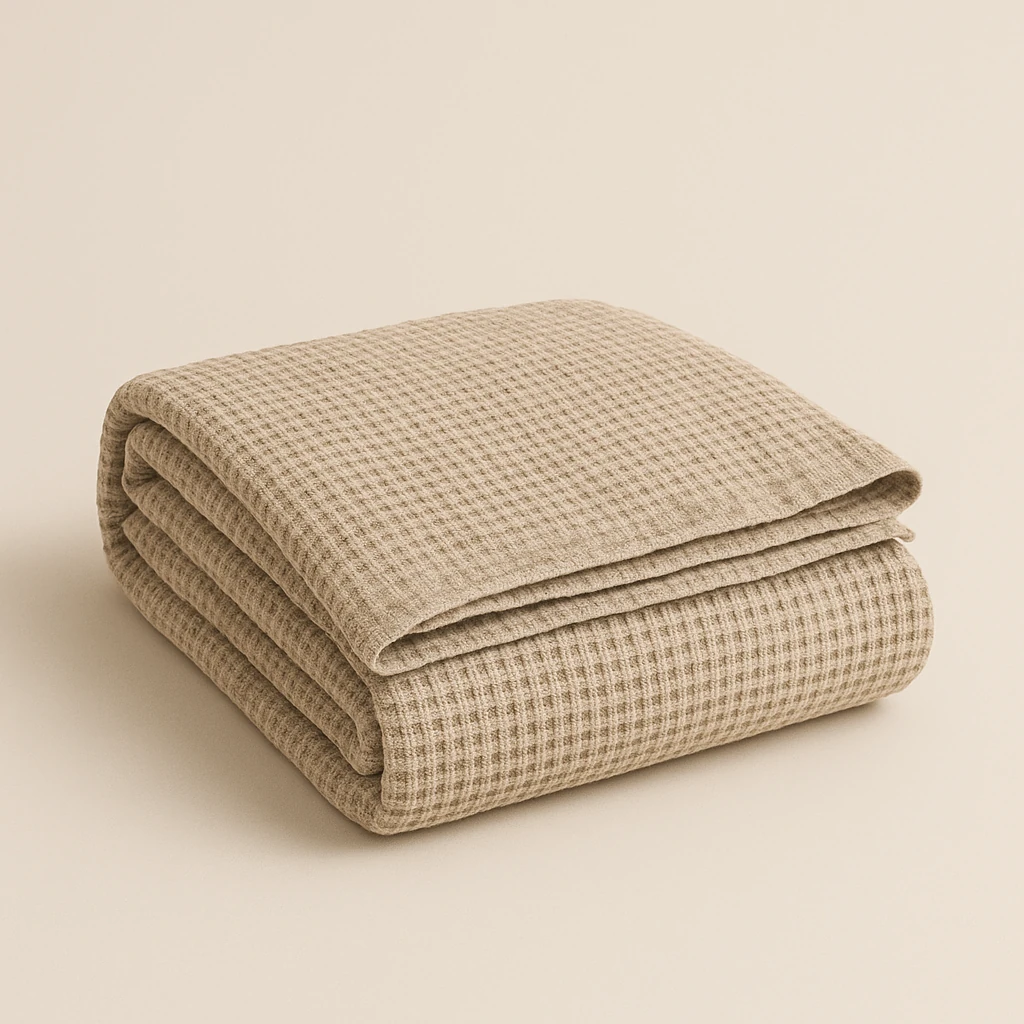 Foundry Waffle Linen Bedspread