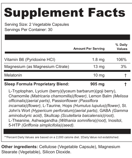 Supplement Facts for Lunar Thread